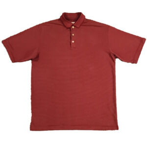 3/$20 Jamaica Jaxx Red Striped Beach Polo Shirt